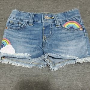 Rainbow toddler shorts